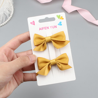 2/4 vnt. Princesės mielas boulingas plaukų segtukas Plaukų aksesuarai Mergaičių audinio plaukų segtukų galvos apdangalo rinkinys Kūdikių kirpčiukų segtukai Gimtadienio dovana