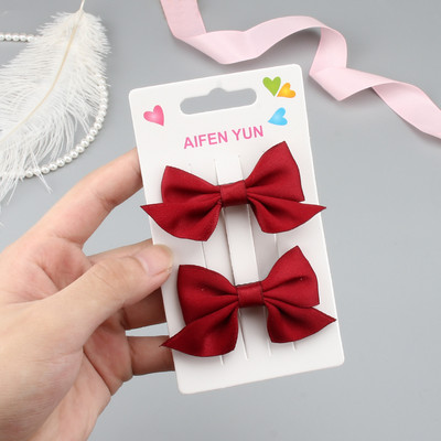 2/4 vnt. Princesės mielas boulingas plaukų segtukas Plaukų aksesuarai Mergaičių audinio plaukų segtukų galvos apdangalo rinkinys Kūdikių kirpčiukų segtukai Gimtadienio dovana