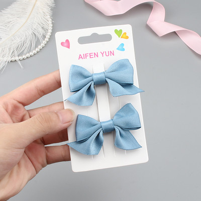 2/4 vnt. Princesės mielas boulingas plaukų segtukas Plaukų aksesuarai Mergaičių audinio plaukų segtukų galvos apdangalo rinkinys Kūdikių kirpčiukų segtukai Gimtadienio dovana