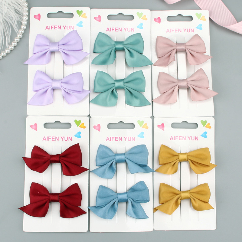 2/4 vnt. Princesės mielas boulingas plaukų segtukas Plaukų aksesuarai Mergaičių audinio plaukų segtukų galvos apdangalo rinkinys Kūdikių kirpčiukų segtukai Gimtadienio dovana