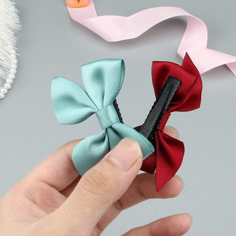 2/4 vnt. Princesės mielas boulingas plaukų segtukas Plaukų aksesuarai Mergaičių audinio plaukų segtukų galvos apdangalo rinkinys Kūdikių kirpčiukų segtukai Gimtadienio dovana