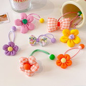 2/4/5 buc/set copii drăguț cu flori benzi elastice pentru păr fete minunat desene animate scrunchies benzi cauciuc copii accesorii de păr