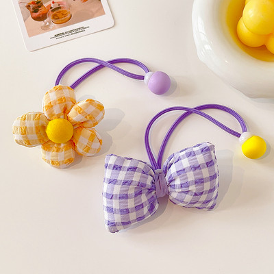 2/4/5 buc/set copii drăguț cu flori benzi elastice pentru păr fete minunat desene animate scrunchies benzi cauciuc copii accesorii de păr