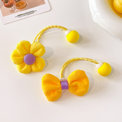 2/4/5 buc/set copii drăguț cu flori benzi elastice pentru păr fete minunat desene animate scrunchies benzi cauciuc copii accesorii de păr