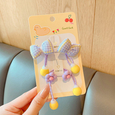 2/4/5 buc/set copii drăguț cu flori benzi elastice pentru păr fete minunat desene animate scrunchies benzi cauciuc copii accesorii de păr