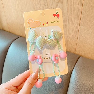 2/4/5 buc/set copii drăguț cu flori benzi elastice pentru păr fete minunat desene animate scrunchies benzi cauciuc copii accesorii de păr