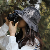 Pălărie de găleată de camuflaj de vară pentru femei, impermeabilă, uscare rapidă, în aer liber, anti-UV, pălărie de soare, ușoară, respirabilă, drumeții, pescuit, Panama