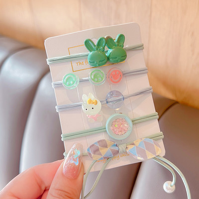 5 vnt. / rinkinys Vaikams mielas saldus animacinis filmukas Gėlių lankelis elastinės plaukų juostelės mergaičių mielos gumytės vaikų plaukų aksesuarai