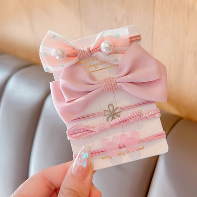 5 vnt. / rinkinys Vaikams mielas saldus animacinis filmukas Gėlių lankelis elastinės plaukų juostelės mergaičių mielos gumytės vaikų plaukų aksesuarai