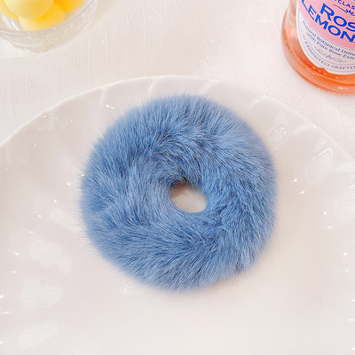 3/4 kom/komplet Gumice za nove djevojke slatke boje od umjetnog krzna Gumice s cvjetićima iz crtića Dječje mekane gumice za kosu Dječji dodaci za kosu