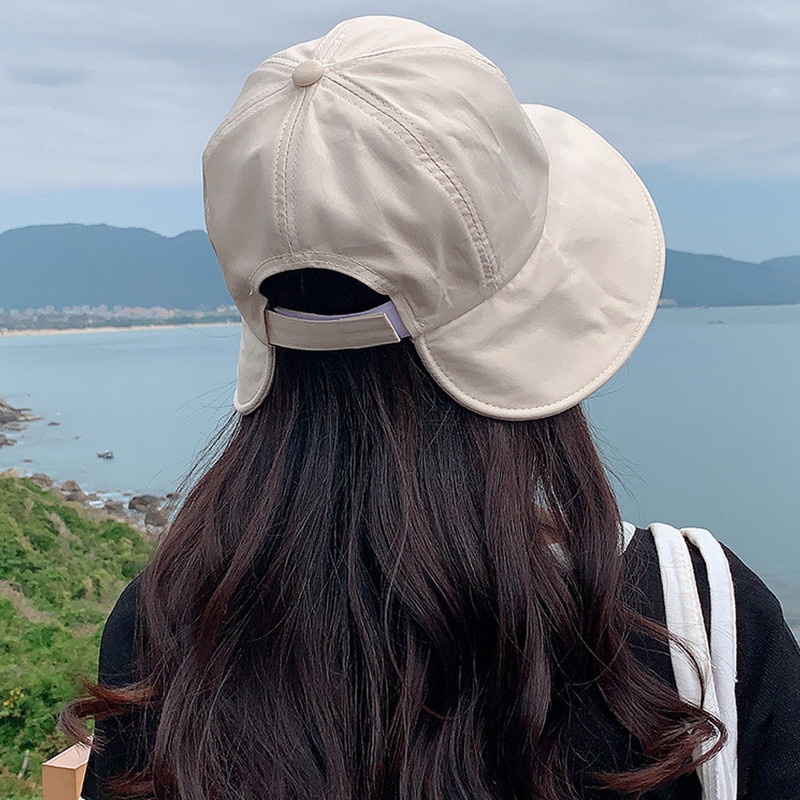Ženski prozračni sklopivi poklon za vanjske sportove s UV zaštitom, prijenosni šešir širokog oboda, ležeran s rupom za konjski rep