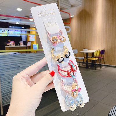 10vnt Mieli mergaičių plaukų aksesuarai nailoniniai kaklaraiščiai Elastinės plaukų juostelės vaikams arklio uodegos laikiklis Guminės juostos Vaikiškos galvos juostos guma plaukams