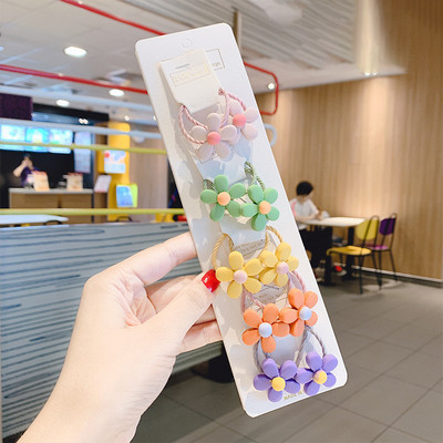 10vnt Mieli mergaičių plaukų aksesuarai nailoniniai kaklaraiščiai Elastinės plaukų juostelės vaikams arklio uodegos laikiklis Guminės juostos Vaikiškos galvos juostos guma plaukams