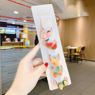 10vnt Mieli mergaičių plaukų aksesuarai nailoniniai kaklaraiščiai Elastinės plaukų juostelės vaikams arklio uodegos laikiklis Guminės juostos Vaikiškos galvos juostos guma plaukams