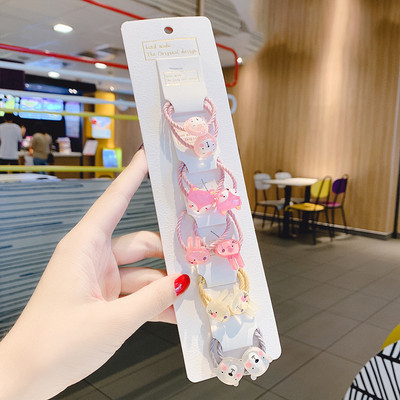 10vnt Mieli mergaičių plaukų aksesuarai nailoniniai kaklaraiščiai Elastinės plaukų juostelės vaikams arklio uodegos laikiklis Guminės juostos Vaikiškos galvos juostos guma plaukams