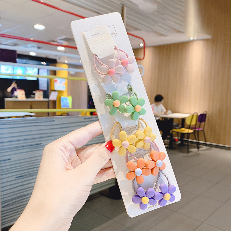 10vnt Mieli mergaičių plaukų aksesuarai nailoniniai kaklaraiščiai Elastinės plaukų juostelės vaikams arklio uodegos laikiklis Guminės juostos Vaikiškos galvos juostos guma plaukams