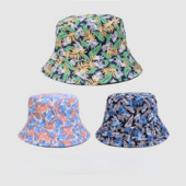 2022 Four Seasons pamut pálmalevél mintás vödörsapka halászsapka kültéri utazósapka férfiaknak és nőknek