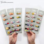 5kom/komplet dječje kopče za kosu slatka crtana životinja mašna cvjetni ukras djevojka ljupke ukosnice od tkanine kopča za kosu dodaci za kosu