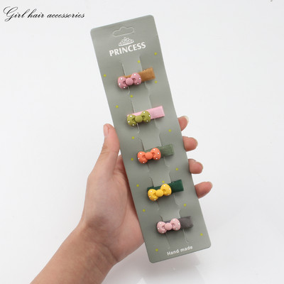 5kom/komplet dječje kopče za kosu slatka crtana životinja mašna cvjetni ukras djevojka ljupke ukosnice od tkanine kopča za kosu dodaci za kosu