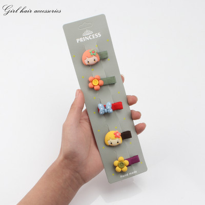 5kom/komplet dječje kopče za kosu slatka crtana životinja mašna cvjetni ukras djevojka ljupke ukosnice od tkanine kopča za kosu dodaci za kosu