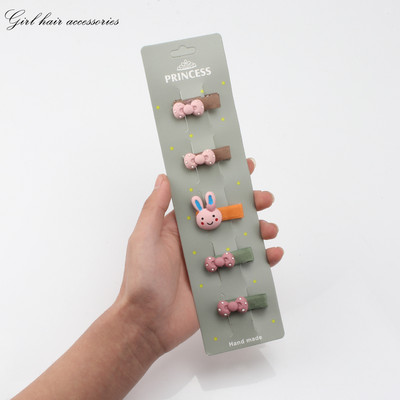 5kom/komplet dječje kopče za kosu slatka crtana životinja mašna cvjetni ukras djevojka ljupke ukosnice od tkanine kopča za kosu dodaci za kosu