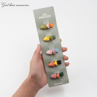 5kom/komplet dječje kopče za kosu slatka crtana životinja mašna cvjetni ukras djevojka ljupke ukosnice od tkanine kopča za kosu dodaci za kosu