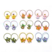 10 bucăți/set fete drăguț din desene animate benzi de cauciuc cu animale benzi de păr elastice pentru copii benzi de păr minunate frânghie de păr la modă accesorii de păr