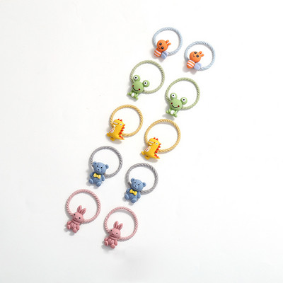 10 bucăți/set fete drăguț din desene animate benzi de cauciuc cu animale benzi de păr elastice pentru copii benzi de păr minunate frânghie de păr la modă accesorii de păr