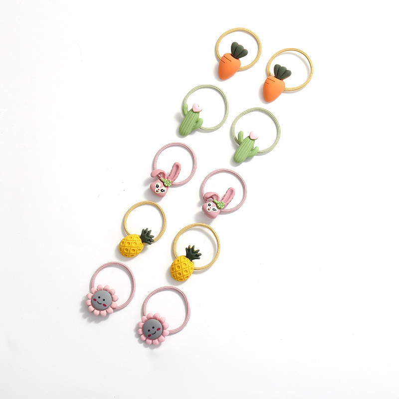 10 bucăți/set fete drăguț din desene animate benzi de cauciuc cu animale benzi de păr elastice pentru copii benzi de păr minunate frânghie de păr la modă accesorii de păr