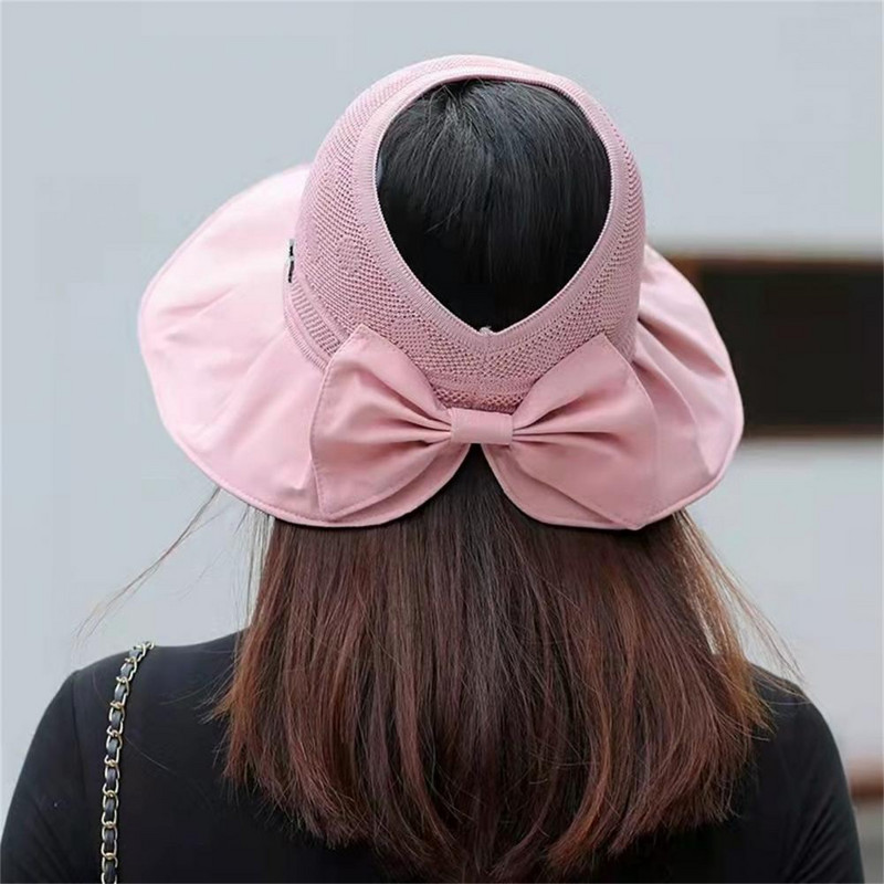 Prozračna, izdržljiva šešir za sunčanje čiste boje, točkasti dizajn, ljetna kapa, mrežasta rupa za planinarenje