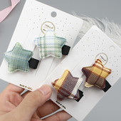 2 kom nove male zvijezde kopča za kosu bebe ukosnice za djevojčice tkanina bočne kopče ukrasi za kosu djeca ne ozlijeđuju kosu modna pokrivala