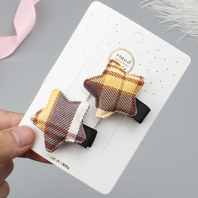 2 kom nove male zvijezde kopča za kosu bebe ukosnice za djevojčice tkanina bočne kopče ukrasi za kosu djeca ne ozlijeđuju kosu modna pokrivala