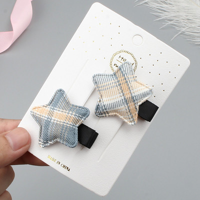 2 kom nove male zvijezde kopča za kosu bebe ukosnice za djevojčice tkanina bočne kopče ukrasi za kosu djeca ne ozlijeđuju kosu modna pokrivala