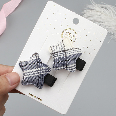 2 kom nove male zvijezde kopča za kosu bebe ukosnice za djevojčice tkanina bočne kopče ukrasi za kosu djeca ne ozlijeđuju kosu modna pokrivala