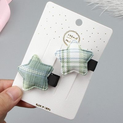 2 kom nove male zvijezde kopča za kosu bebe ukosnice za djevojčice tkanina bočne kopče ukrasi za kosu djeca ne ozlijeđuju kosu modna pokrivala