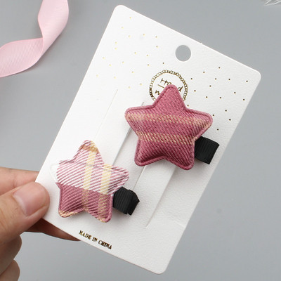 2 kom nove male zvijezde kopča za kosu bebe ukosnice za djevojčice tkanina bočne kopče ukrasi za kosu djeca ne ozlijeđuju kosu modna pokrivala