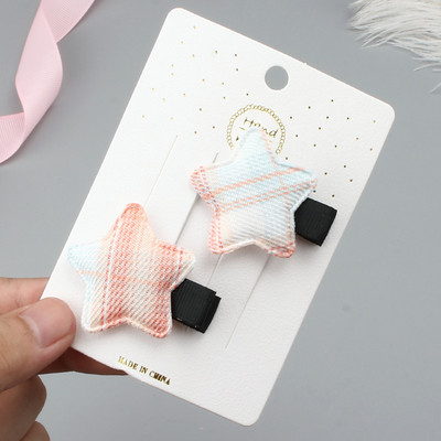 2 kom nove male zvijezde kopča za kosu bebe ukosnice za djevojčice tkanina bočne kopče ukrasi za kosu djeca ne ozlijeđuju kosu modna pokrivala