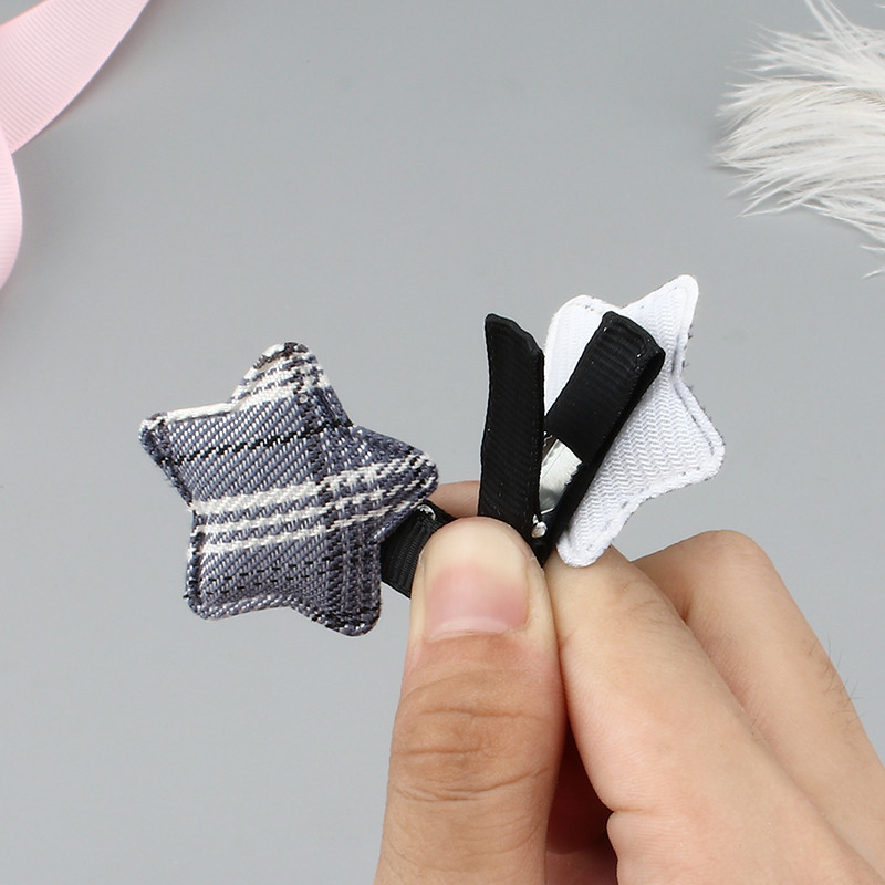 2 kom nove male zvijezde kopča za kosu bebe ukosnice za djevojčice tkanina bočne kopče ukrasi za kosu djeca ne ozlijeđuju kosu modna pokrivala