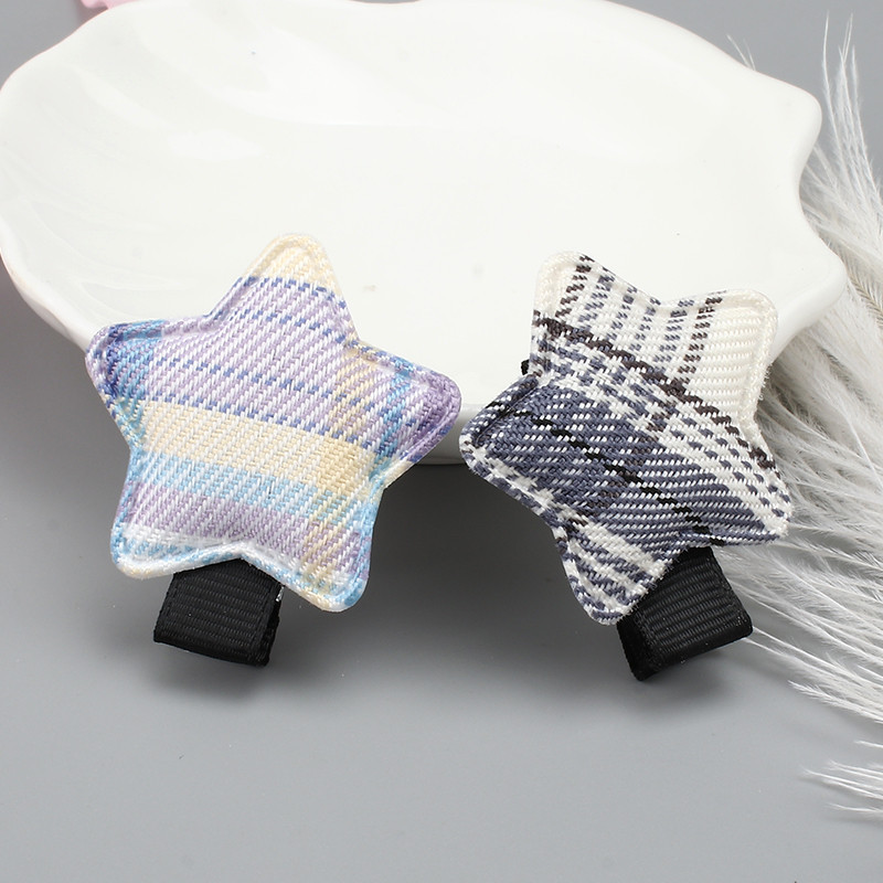2 kom nove male zvijezde kopča za kosu bebe ukosnice za djevojčice tkanina bočne kopče ukrasi za kosu djeca ne ozlijeđuju kosu modna pokrivala