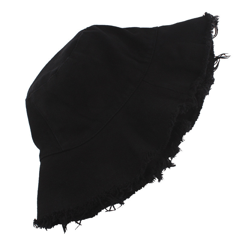 Vruća rasprodaja novih šešira od ispranog trapera s resicama Ženska pamučna pamučna panama kapa sa širokim obodom, sklopivi ribarski šešir za plažu na otvorenom