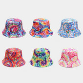 Novo proljeće 2022., dvostrane reverzibilne kape s kantom, šešir za plažu, ribarski šešir, muškarci, žene, šešir s duginim printom, šešir za sunčanje na otvorenom