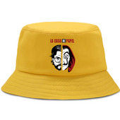 La Casa De Papel Vintage Καπέλα Ψαρά Casual Summer Outdoor Panama Caps Unisex Αντιηλιακό Καπέλο ψαρέματος Πτυσσόμενο καπέλο με κάδο παραλίας