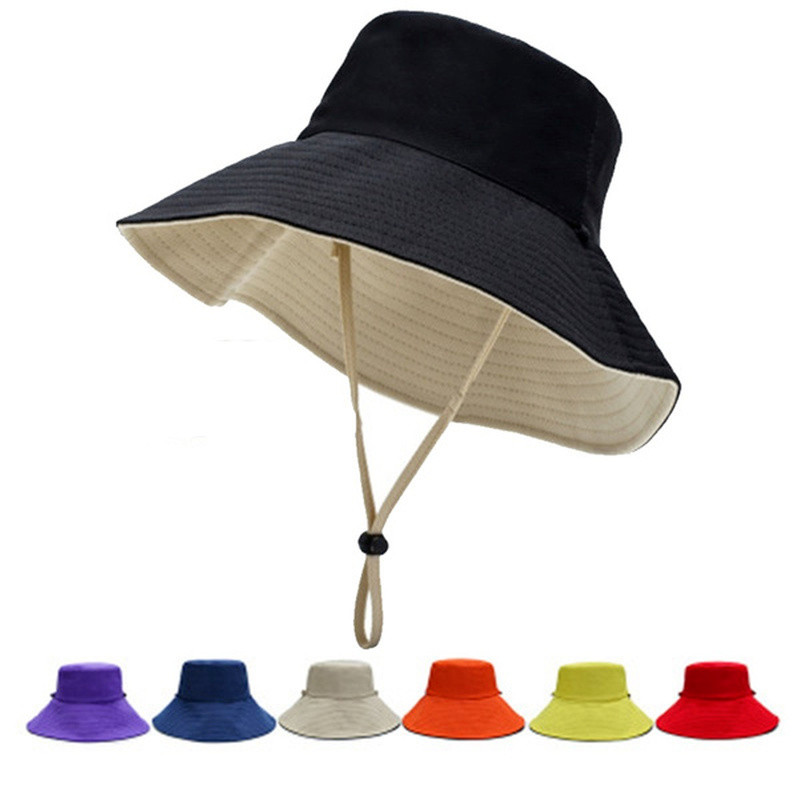 Modni dvostrani sklopivi šešir Ljetni šešir za sunce za žene Djevojke Ribarska kapa sa šiltom Anti-UV Široki obodi Šeširi za sunčanje Kapa