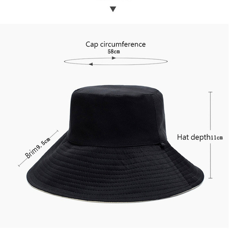 Modni dvostrani sklopivi šešir Ljetni šešir za sunce za žene Djevojke Ribarska kapa sa šiltom Anti-UV Široki obodi Šeširi za sunčanje Kapa