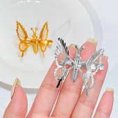 Novi slatki pokreti Leptir Ukosnica Pokrivalo za glavu Djevojka Korejska verzija Metalna opružna kopča za rubove Kosa za kosu Modna kopča za kosu Dodaci za kosu