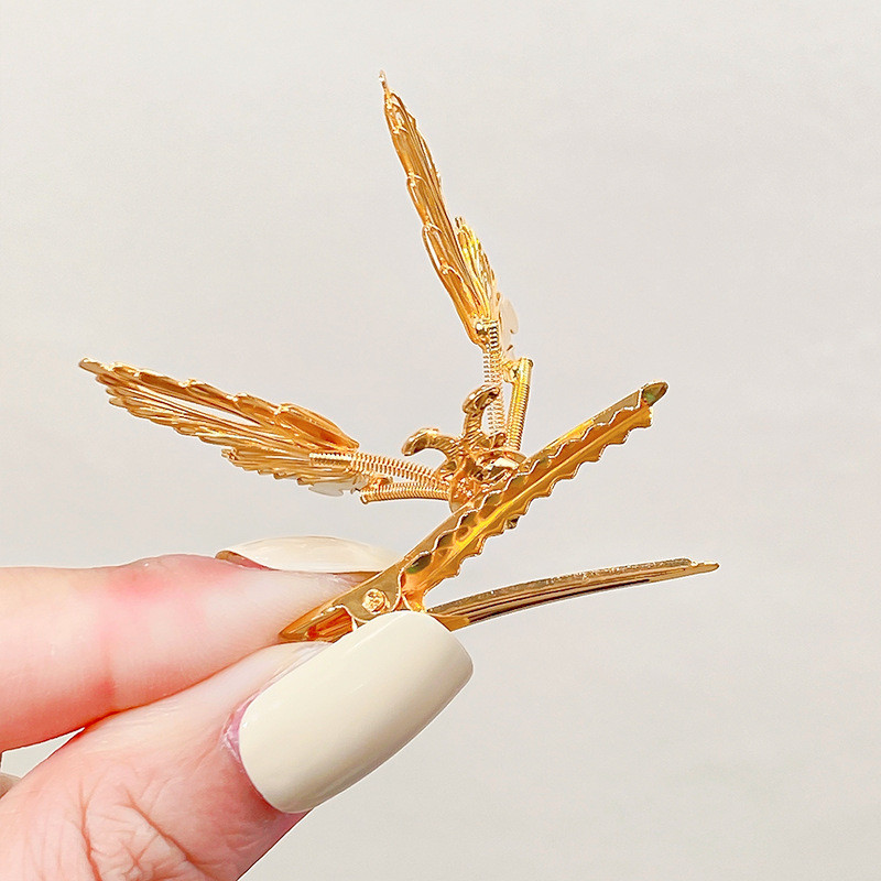 Novi slatki pokreti Leptir Ukosnica Pokrivalo za glavu Djevojka Korejska verzija Metalna opružna kopča za rubove Kosa za kosu Modna kopča za kosu Dodaci za kosu