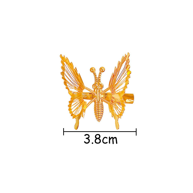 Novi slatki pokreti Leptir Ukosnica Pokrivalo za glavu Djevojka Korejska verzija Metalna opružna kopča za rubove Kosa za kosu Modna kopča za kosu Dodaci za kosu