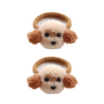 2 vnt Animacinių filmų gyvūnų plaukų juostelės mergaitėms nailono elastinės guminės juostos plaukų kaklaraiščiai Vaikiški galvos juostos Vaikų galvos apdangalai Plaukų priedai