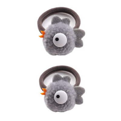 2 vnt Animacinių filmų gyvūnų plaukų juostelės mergaitėms nailono elastinės guminės juostos plaukų kaklaraiščiai Vaikiški galvos juostos Vaikų galvos apdangalai Plaukų priedai