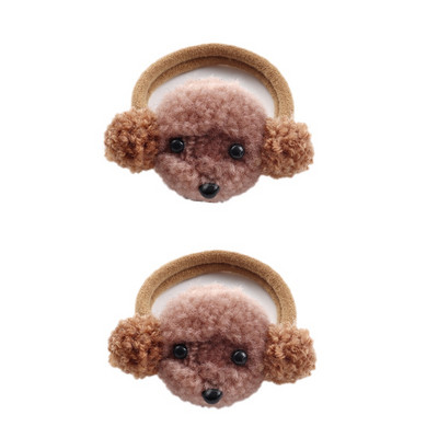 2 vnt Animacinių filmų gyvūnų plaukų juostelės mergaitėms nailono elastinės guminės juostos plaukų kaklaraiščiai Vaikiški galvos juostos Vaikų galvos apdangalai Plaukų priedai